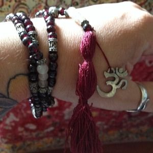 Garnet and Quartz Prayer beads🙏
