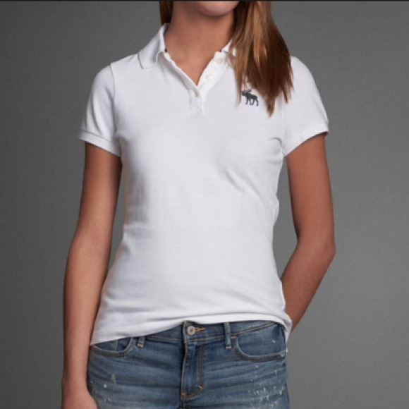 Abercrombie kids white polo - Picture 1 of 2