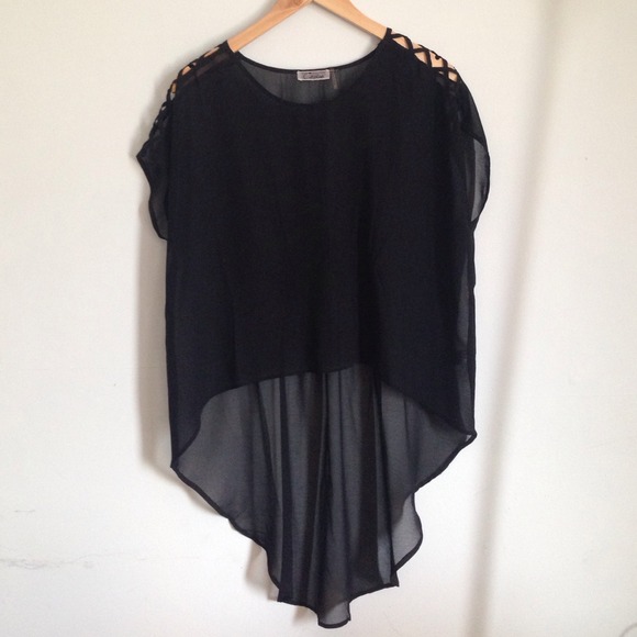 Chiffon High Low Top