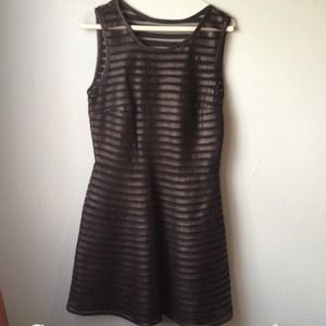 Black "leather" dress