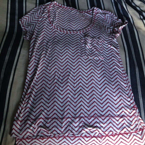 ❌Sold❌Lululemon Perfect Layer Tee in Chevron