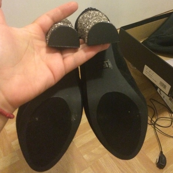 Black boots with glitter heel - Picture 3 of 3