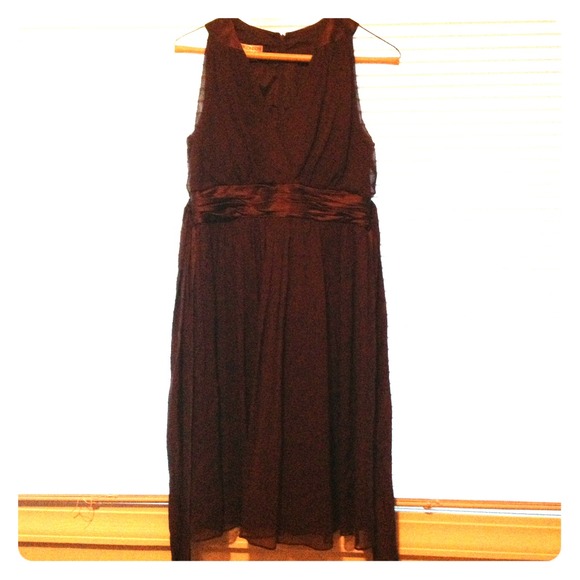 MAGGY LONDON Size 6P Chocolate Dress