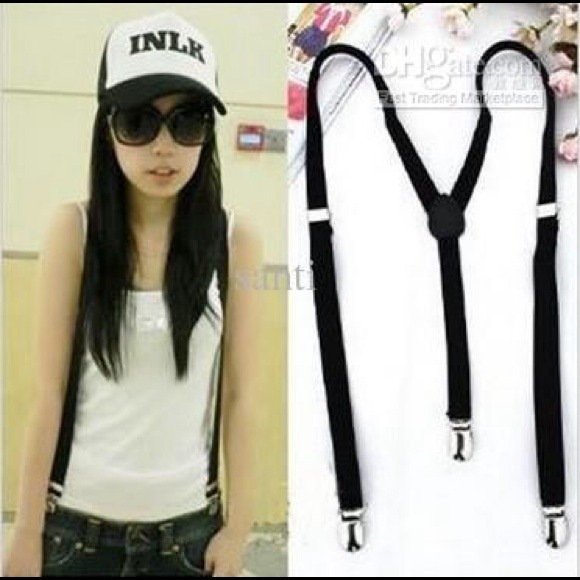SOLD ON VINTED🚫Black Ribbon Suspenders