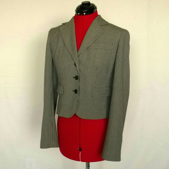 Ann Taylor Loft Hounds tooth Jacket