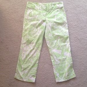 J. Crew Capri cropped lime green pants size 2