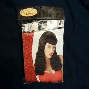 Bettie Page Black Wig