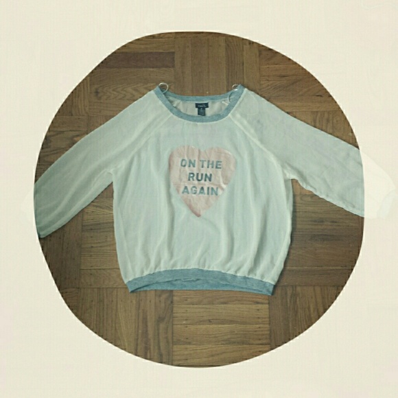 Sheer "On the Run Again" Top - Picture 2 of 3