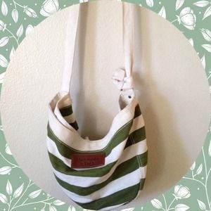 👙The green striped beach bag👛