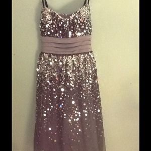 Silver and black homecoming dress