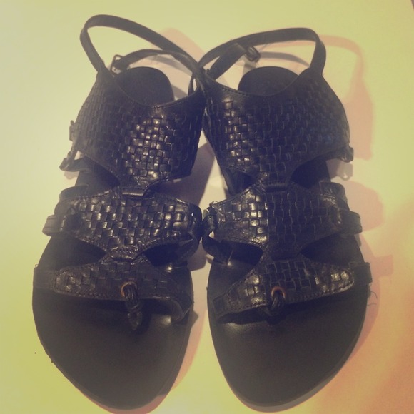 Urban Outfitter's gladiator black sandals