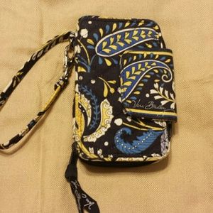 Vera Bradley Ellie Blue iPhone wallet/wristlet.