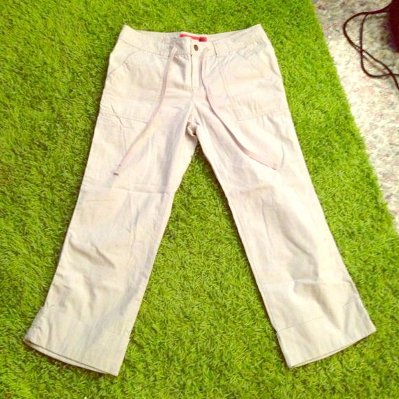 Khaki Capris