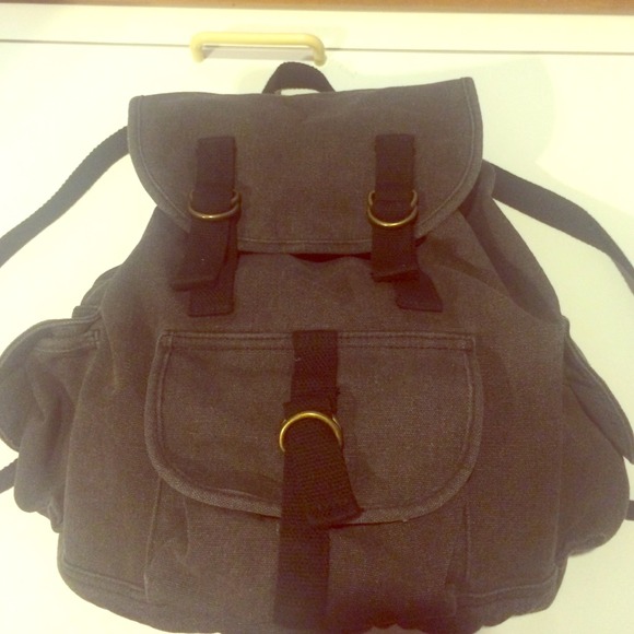 Boho grey stylish backpack