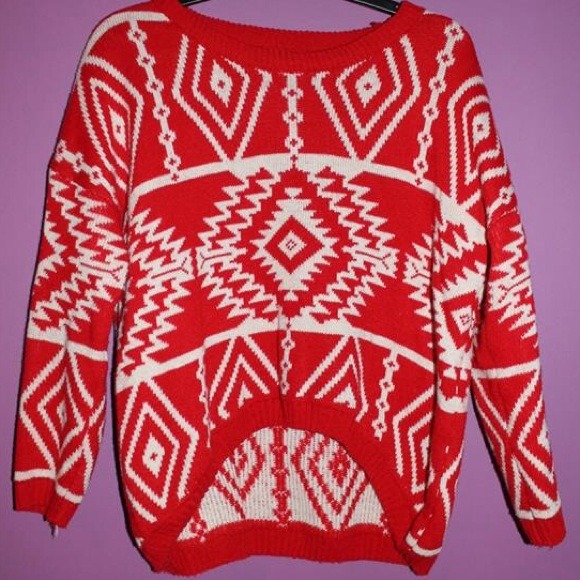 Knitted sweater pullover