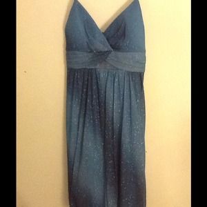 Sparkly blue homecoming dress