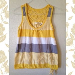 💛yellow striped tank💛