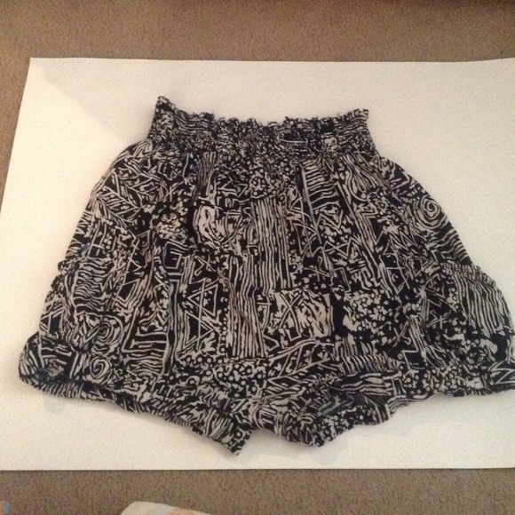 High waisted tribal shorts