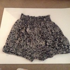 High waisted tribal shorts