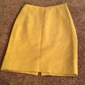 Mustard Pencil Skirt