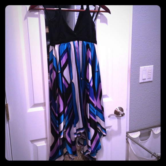 Bebe xs Multi Color Haulter Dress
