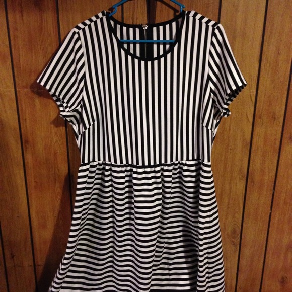 Striped Skater Dress