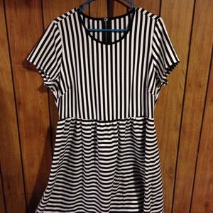 Striped Skater Dress