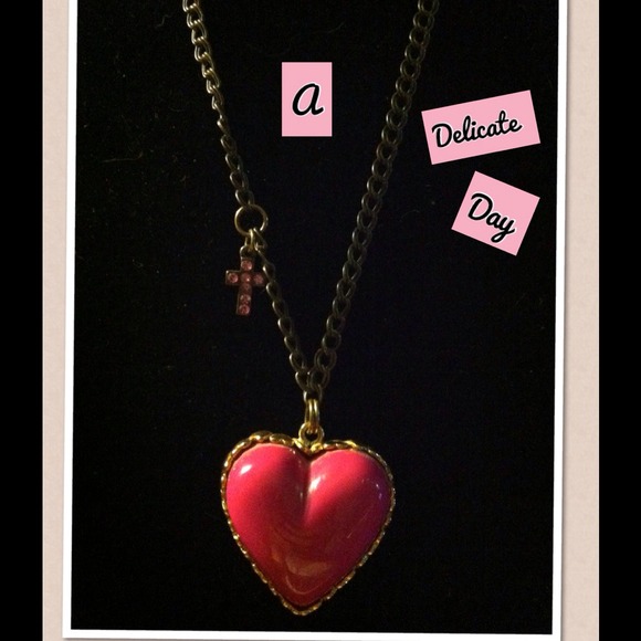 Betsey Johnson Jewelry - 💗for diva terry 💗Betsey Pink Heart Necklace