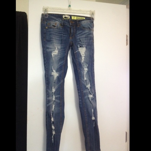 Paris blues destroyed skinnies