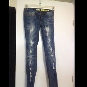 Paris blues destroyed skinnies