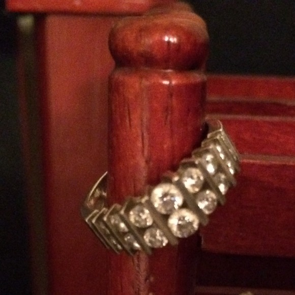 Silver Diamonique ring