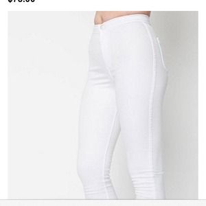 White easy jeans