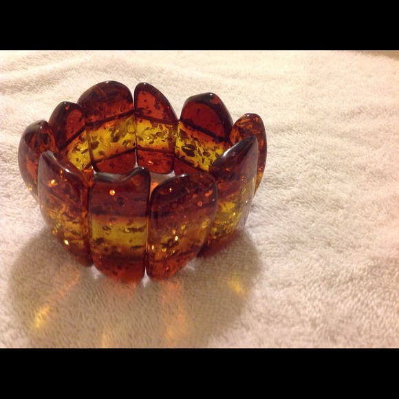 Faux Amber Bracelet