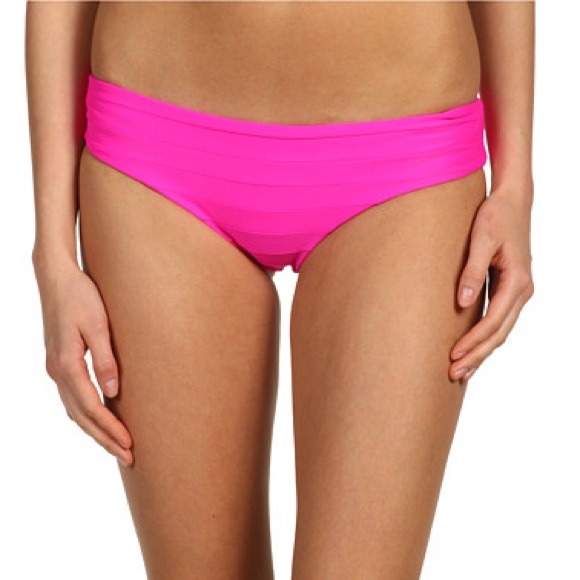Mikoh guava pink Tamara bikini bottoms