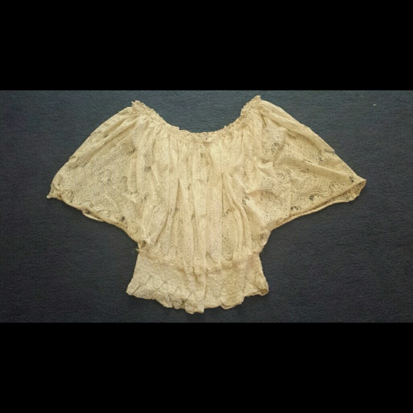 Off white lace top