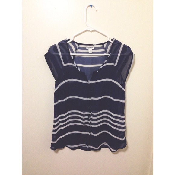 SOLD🚫Navy Striped Blouse