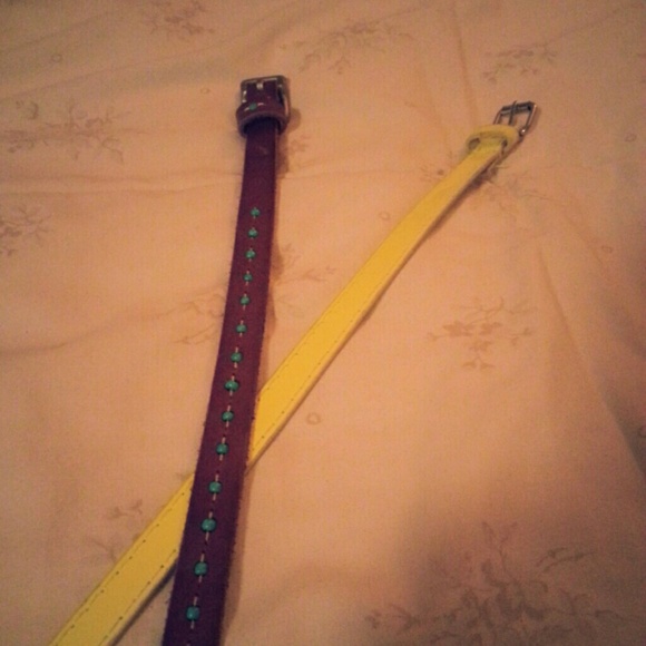 BUNDLE ??Two skinny belts, (L) - Picture 1 of 3