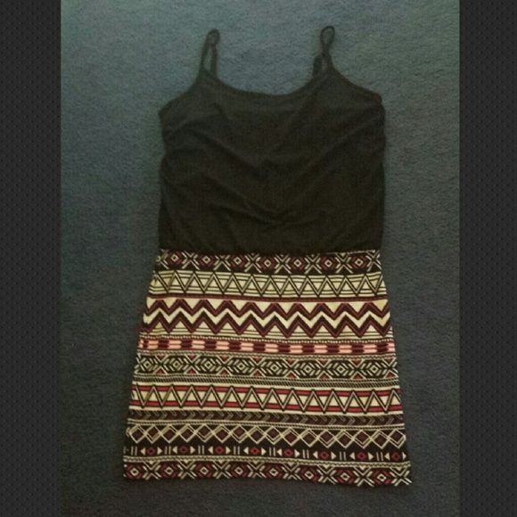 Aztec print dress by Derek Heart