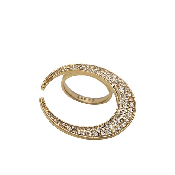 CC SKYE Crescent Moon Ring
