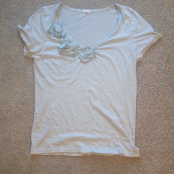 Summertime flowered J. Crew cotton tshirt