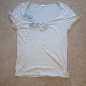 Summertime flowered J. Crew cotton tshirt