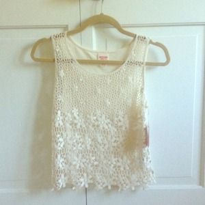 Lace flower tank
