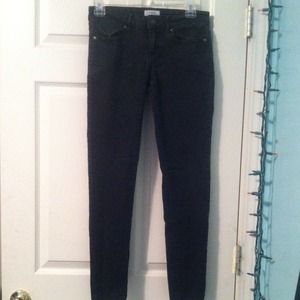 Black denim skinny jeans
