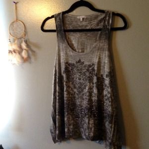 Grey Flowy Tank Top!