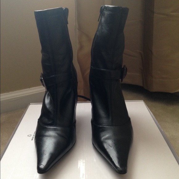 REDUCED! Black BCBGIRLS Pointed Ankle Boots