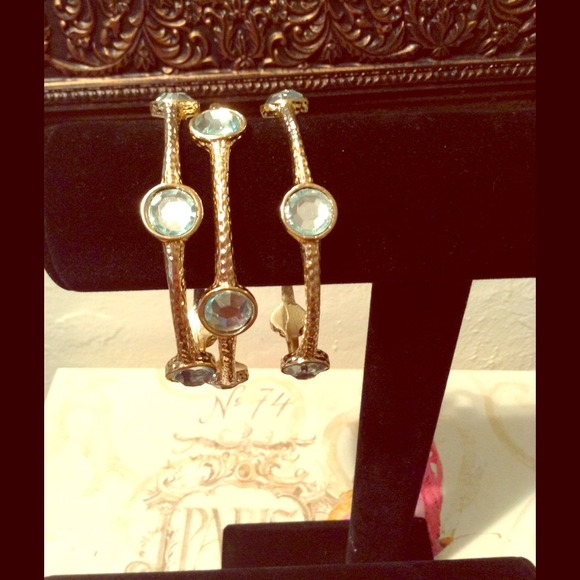 bangles...BUNDLED bebe watch and leaf set