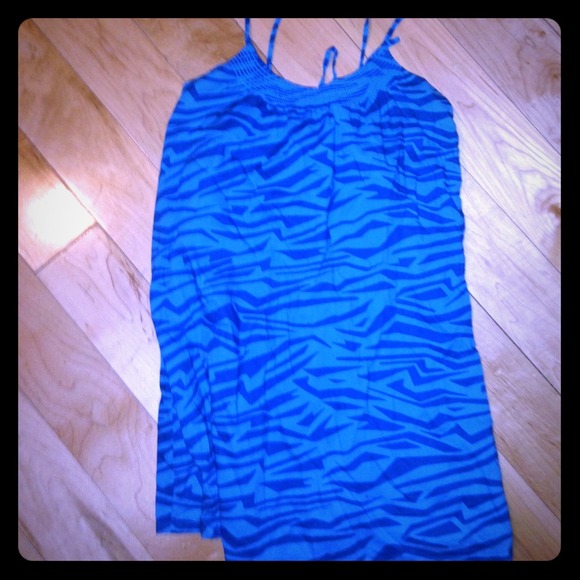 Blue summer dress large