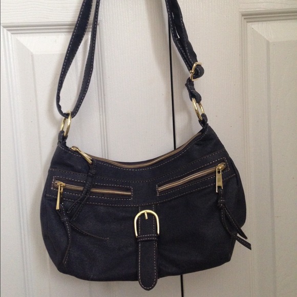 REDUCED! Target Navy and Gold Petite Shoulder Bag