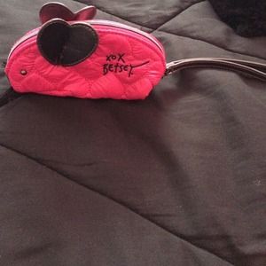 Betsy Johnson mouse wristlet
