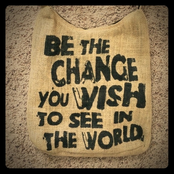 🚫SOLD🚫Natural life be the change satchel